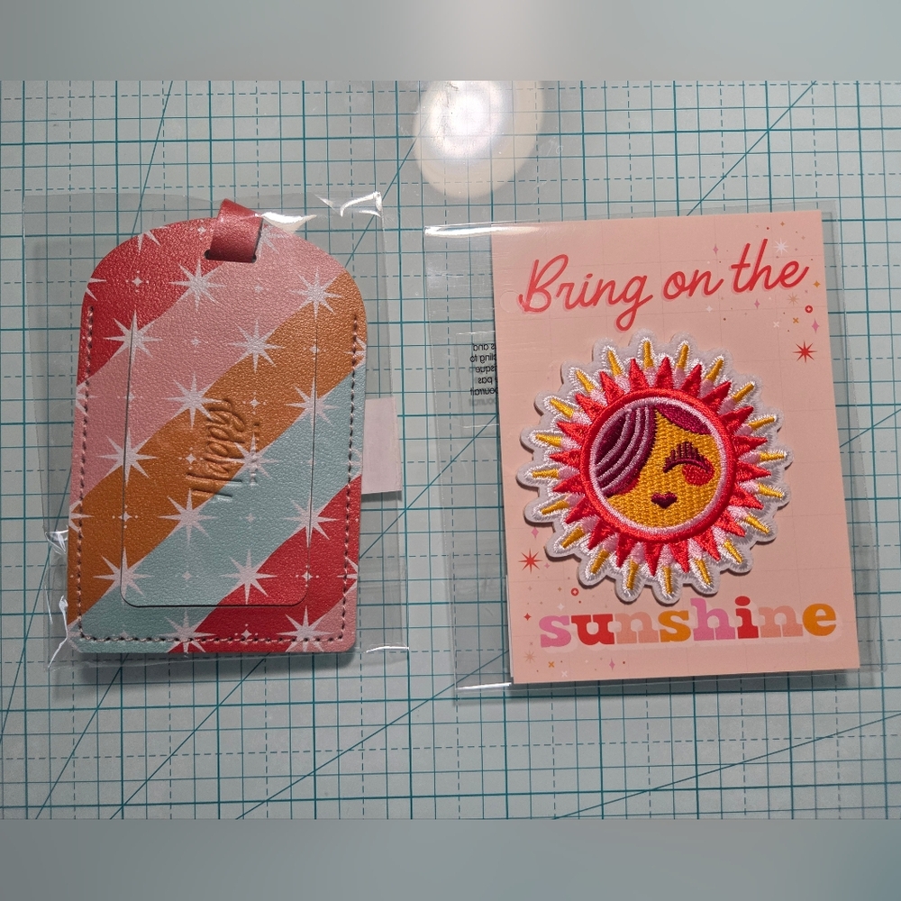 Happy Planner BRING ON THE SHUNSHINE Luggage Tag and Patch